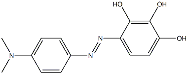 2,3,4-Trihydroxy-4'-dimethylaminoazobenzene Struktur