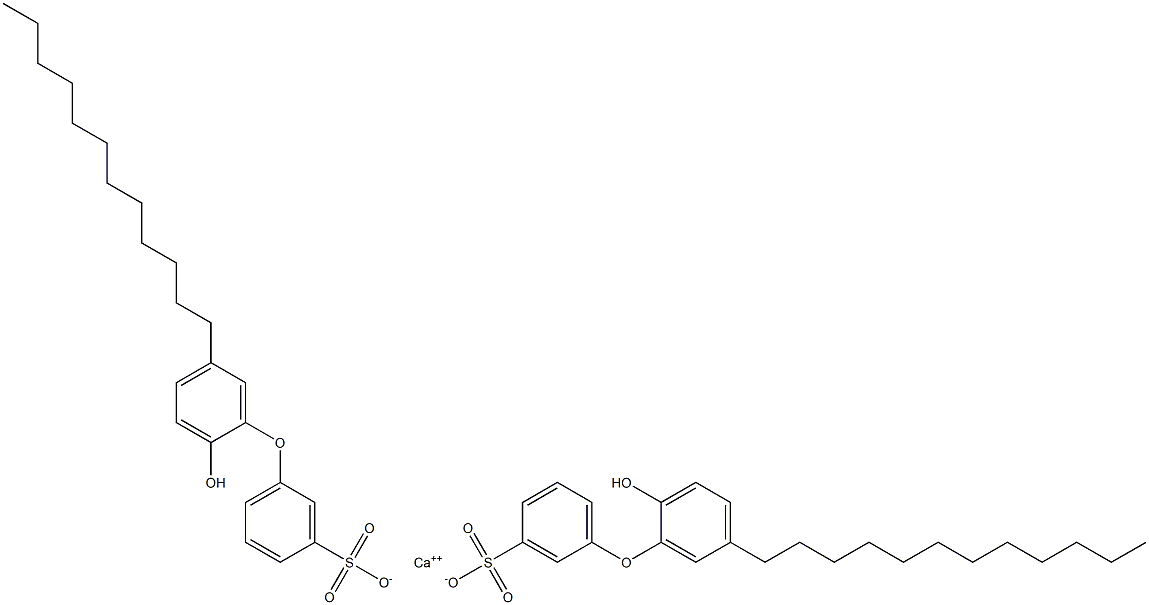 Bis(2'-hydroxy-5'-dodecyl[oxybisbenzene]-3-sulfonic acid)calcium salt Struktur