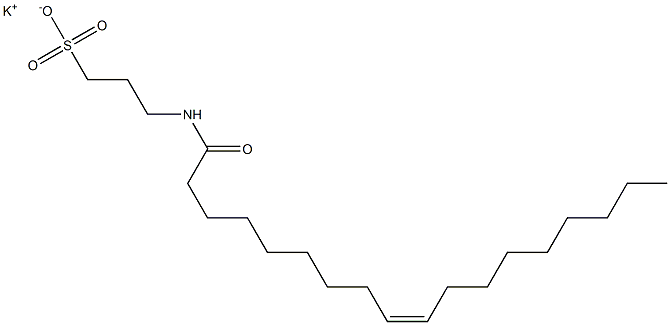 3-Oleoylamino-1-propanesulfonic acid potassium salt Struktur