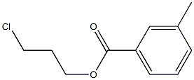 3-Methylbenzenecarboxylic acid 3-chloropropyl ester Struktur