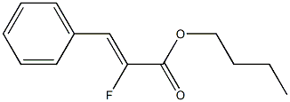 (Z)-3-Phenyl-2-fluoroacrylic acid butyl ester Struktur