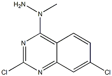 4-(1-Methylhydrazino)-2,7-dichloroquinazoline Struktur