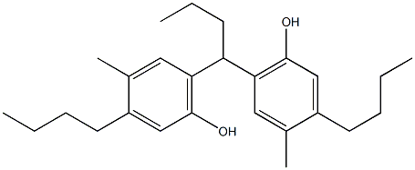 6,6'-Butylidenebis(3-butyl-4-methylphenol) Struktur