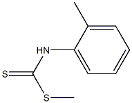 N-(2-Methylphenyl)dithiocarbamic acid methyl ester Struktur