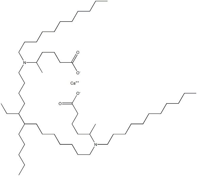 Bis[5-(diundecylamino)hexanoic acid]calcium salt Struktur