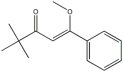 4,4-Dimethyl-1-methoxy-1-phenyl-1-penten-3-one Struktur