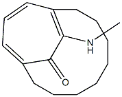 15-Methylaminobicyclo[8.3.2]pentadeca-1(13),10(15),11-trien-14-one Struktur