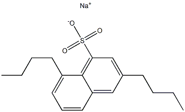 3,8-Dibutyl-1-naphthalenesulfonic acid sodium salt Struktur