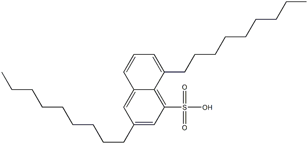 3,8-Dinonyl-1-naphthalenesulfonic acid Struktur