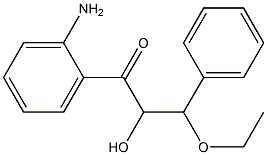 1-(2-Aminophenyl)-2-hydroxy-3-ethoxy-3-phenylpropan-1-one Struktur