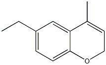 4-Methyl-6-ethyl-2H-1-benzopyran Struktur