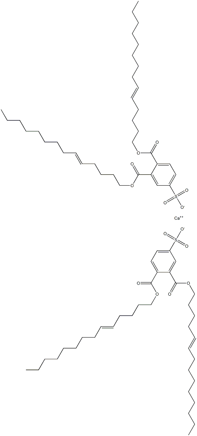 Bis[3,4-di(5-tetradecenyloxycarbonyl)benzenesulfonic acid]calcium salt Struktur