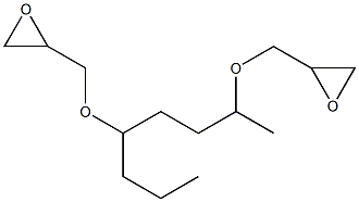 2,2'-[2,5-Octanediylbis(oxymethylene)]bis(oxirane) Struktur