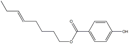 4-Hydroxybenzoic acid 5-octenyl ester Struktur