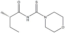 (+)-N-[(S)-2-Methylbutyryl]-4-morpholinecarbothioamide Struktur