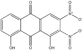 1,8-Dihydroxy-6,7-dinitroanthraquinone Struktur