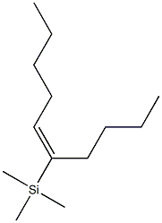 Trimethyl(1-butyl-1-hexenyl)silane Struktur