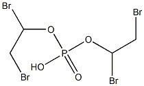 Phosphoric acid hydrogen bis(1,2-dibromoethyl) ester Struktur