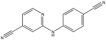 2-(4-Cyanophenylamino)pyridine-4-carbonitrile Struktur