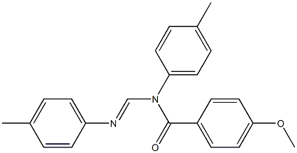 N1-(4-Methoxybenzoyl)-N1,N2-di(p-tolyl)formamidine Struktur