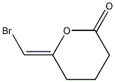 (6Z)-6-(Bromomethylene)tetrahydro-2H-pyran-2-one Struktur