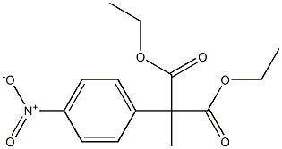 2-(4-Nitrophenyl)-2-methylmalonic acid diethyl ester Struktur