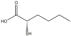 [S,(-)]-2-Mercaptohexanoic acid Struktur