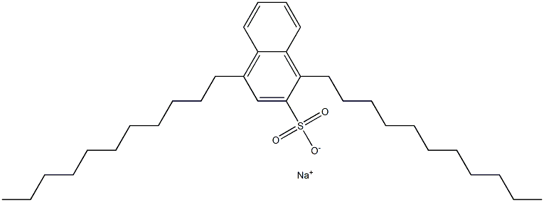 1,4-Diundecyl-2-naphthalenesulfonic acid sodium salt Struktur
