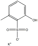 2-Hydroxy-6-methylbenzenesulfonic acid potassium salt Struktur