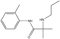 N-(2-Methylphenyl)-2-methyl-2-(propylamino)propionamide Struktur