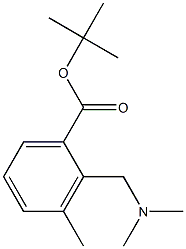 2-Dimethylaminomethyl-3-methylbenzoic acid tert-butyl ester Struktur