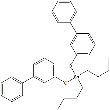 Dibutylbis(3-phenylphenoxy)stannane Struktur