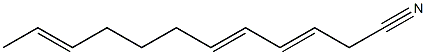 3,5,10-Dodecatrienenitrile Struktur