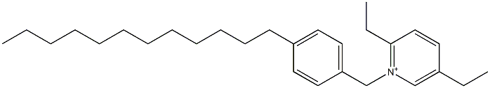 1-(4-Dodecylbenzyl)-2,5-diethylpyridinium Struktur