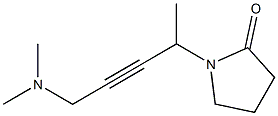 1-[1-Methyl-4-dimethylamino-2-butynyl]pyrrolidin-2-one Struktur