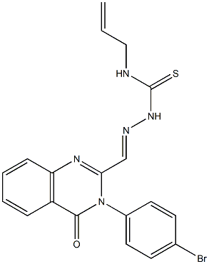 3-(4-Bromophenyl)-2-[[[allylamino]thiocarbonylamino]iminomethyl]quinazolin-4(3H)-one Struktur