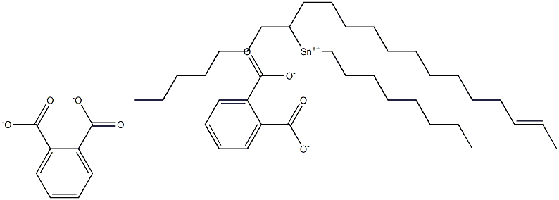 Bis[phthalic acid 1-(11-tridecenyl)]dioctyltin(IV) salt Struktur