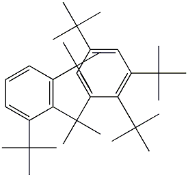 2-(2,3,5-Tri-tert-butylphenyl)-2-(2,6-di-tert-butylphenyl)propane Struktur