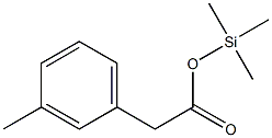 3-Methylphenylacetic acid trimethylsilyl ester Struktur