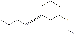 3,4-Octadienal diethyl acetal Struktur