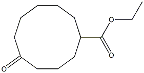 5-Oxocyclodecanecarboxylic acid ethyl ester Struktur