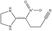 2-(3-Cyano-1-nitropropylidene)imidazolidine Struktur