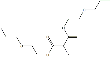 Methylmalonic acid bis(2-propoxyethyl) ester Struktur