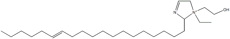 1-Ethyl-1-(2-hydroxyethyl)-2-(13-nonadecenyl)-3-imidazoline-1-ium Struktur