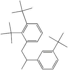 1-(2,3-Di-tert-butylphenyl)-2-(3-tert-butylphenyl)propane Struktur