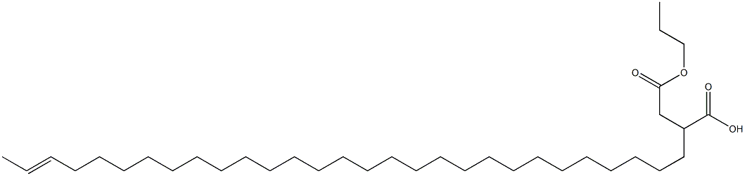 2-(27-Nonacosenyl)succinic acid 1-hydrogen 4-propyl ester Struktur