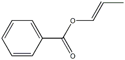 Benzoic acid 1-propenyl ester Struktur