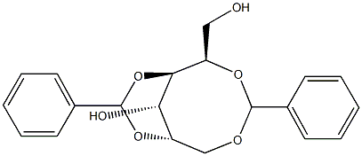 2-O,6-O:3-O,5-O-Dibenzylidene-L-glucitol Struktur