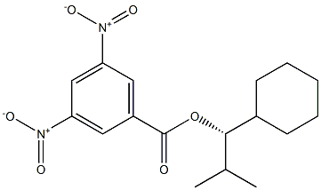 (+)-3,5-Dinitrobenzoic acid (S)-2-methyl-1-cyclohexylpropyl ester Struktur