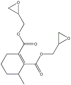 3,4,5,6-Tetrahydro-3-methylphthalic acid diglycidyl ester Struktur